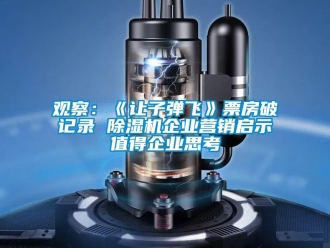 行業(yè)新聞觀察：《讓子彈飛》票房破記錄 除濕機企業(yè)營銷啟示值得企業(yè)思考