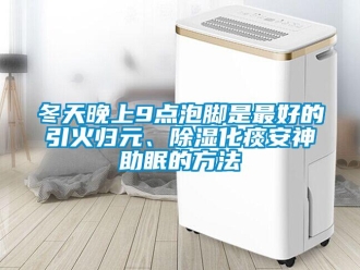 企業新聞冬天晚上9點泡腳是最好的引火歸元、除濕化痰安神助眠的方法