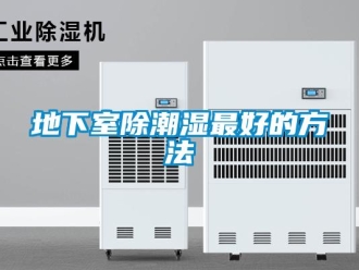 企業(yè)新聞地下室除潮濕最好的方法