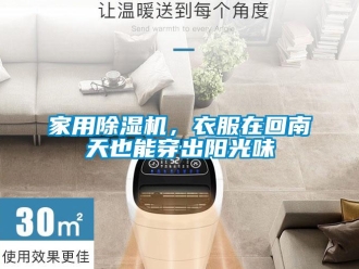 行業新聞家用除濕機，衣服在回南天也能穿出陽光味