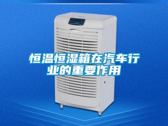 知識百科恒溫恒濕箱在汽車行業的重要作用
