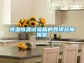知識百科恒溫恒濕試驗箱的各項故障報警