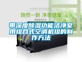 行業(yè)新聞帶深度除濕功能潔凈室用組合式空調機組的制作方法