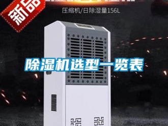 行業(yè)新聞除濕機(jī)選型一覽表