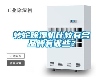 常見問題轉輪除濕機比較有名品牌有哪些？