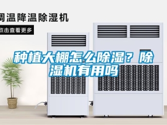 行業新聞種植大棚怎么除濕？除濕機有用嗎