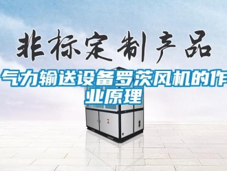 行業新聞氣力輸送設備羅茨風機的作業原理