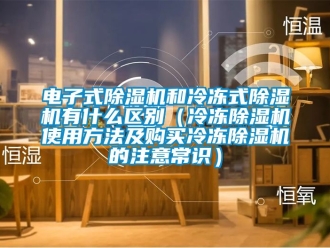 行業新聞電子式除濕機和冷凍式除濕機有什么區別（冷凍除濕機使用方法及購買冷凍除濕機的注意常識）