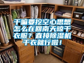 常見問題干嘛要挖空心思想怎么在回南天晾干衣服？直接除濕機干衣就行啦！