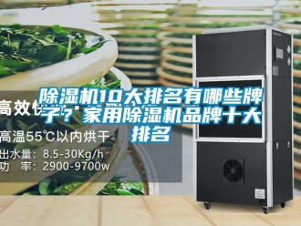 企業新聞除濕機10大排名有哪些牌子？家用除濕機品牌十大排名