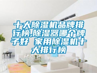 企業新聞十大除濕機品牌排行榜,除濕器哪個牌子好 家用除濕機十大排行榜