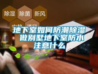企業新聞地下室如何防潮除濕 做別墅地下室防水注意什么