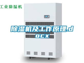 行業(yè)新聞除濕機(jī)及工作原理.docx