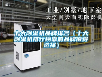 企業新聞十大除濕機品牌排名（十大除濕機排行榜靠前品牌值得選擇）