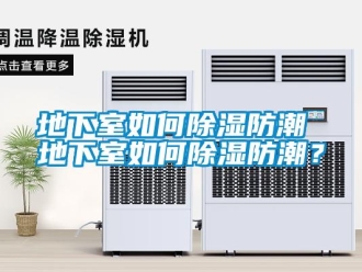 企業(yè)新聞地下室如何除濕防潮 地下室如何除濕防潮？