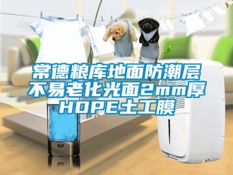 企業新聞常德糧庫地面防潮層不易老化光面2mm厚HDPE土工膜