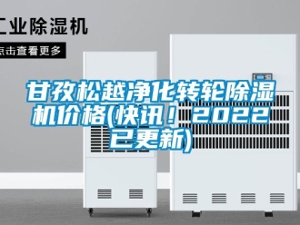 常見問題甘孜松越凈化轉(zhuǎn)輪除濕機(jī)價格(快訊！2022已更新)