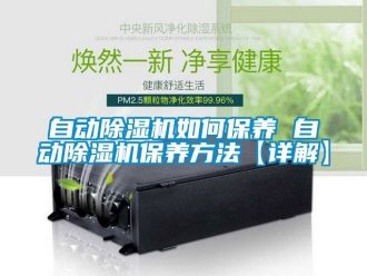 行業(yè)新聞自動除濕機(jī)如何保養(yǎng) 自動除濕機(jī)保養(yǎng)方法【詳解】