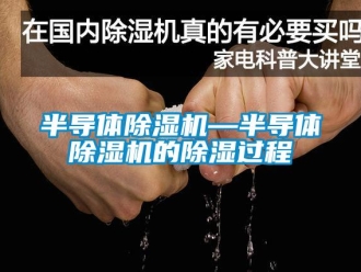 企業新聞半導體除濕機—半導體除濕機的除濕過程