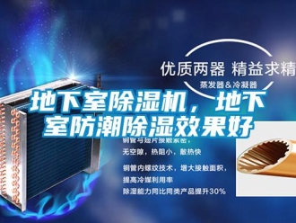 行業新聞地下室除濕機，地下室防潮除濕效果好