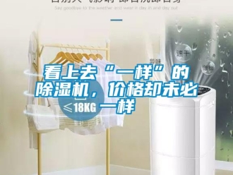行業新聞看上去“一樣”的除濕機，價格卻未必一樣