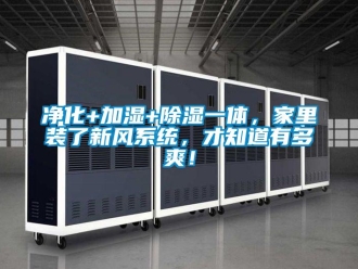 行業新聞凈化+加濕+除濕一體，家里裝了新風系統，才知道有多爽！