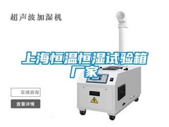 知識百科上海恒溫恒濕試驗箱廠家
